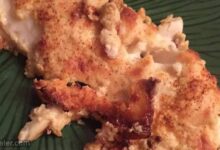 Garlic parmesan orange roughy