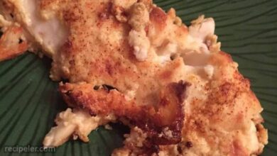 Garlic parmesan orange roughy