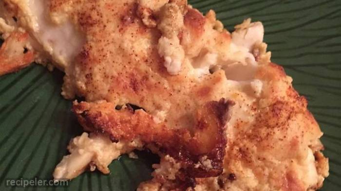 Garlic parmesan orange roughy
