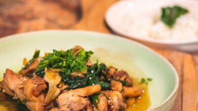 Thai ginger chicken gai pad king