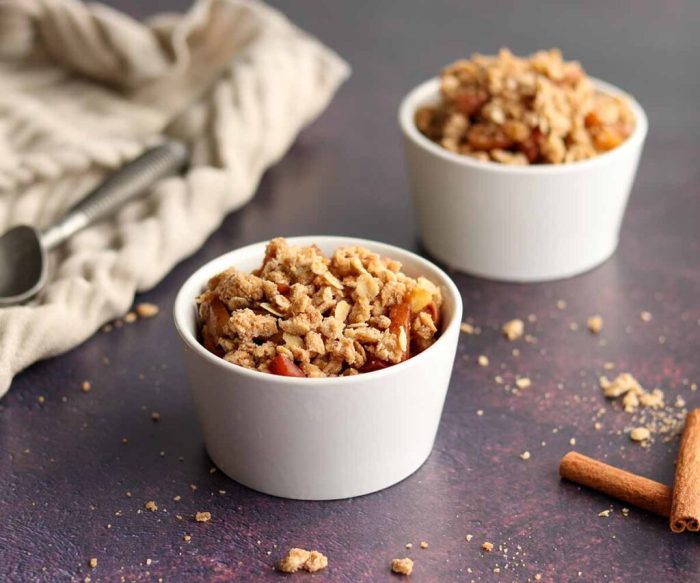 Gluten free oat free apple crisp