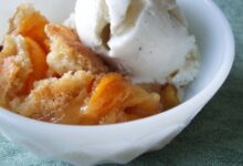 Gluten free peach cobbler