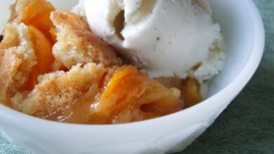 Gluten free peach cobbler