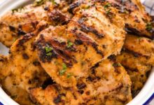 Grilled lemon yogurt chicken