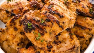 Grilled lemon yogurt chicken