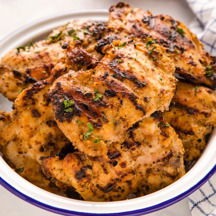 Grilled lemon yogurt chicken