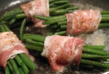 Bacon wrapped green beans