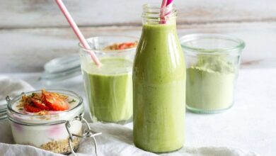 Green power oat smoothie