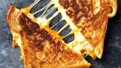 Perfectly crispy grilled cheese