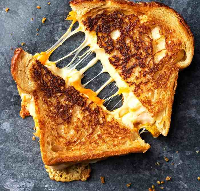 Perfectly crispy grilled cheese