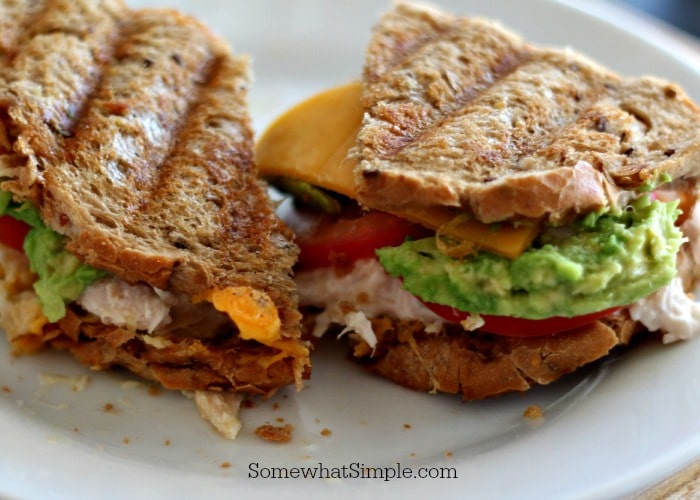 Grilled chicken salad sandwich