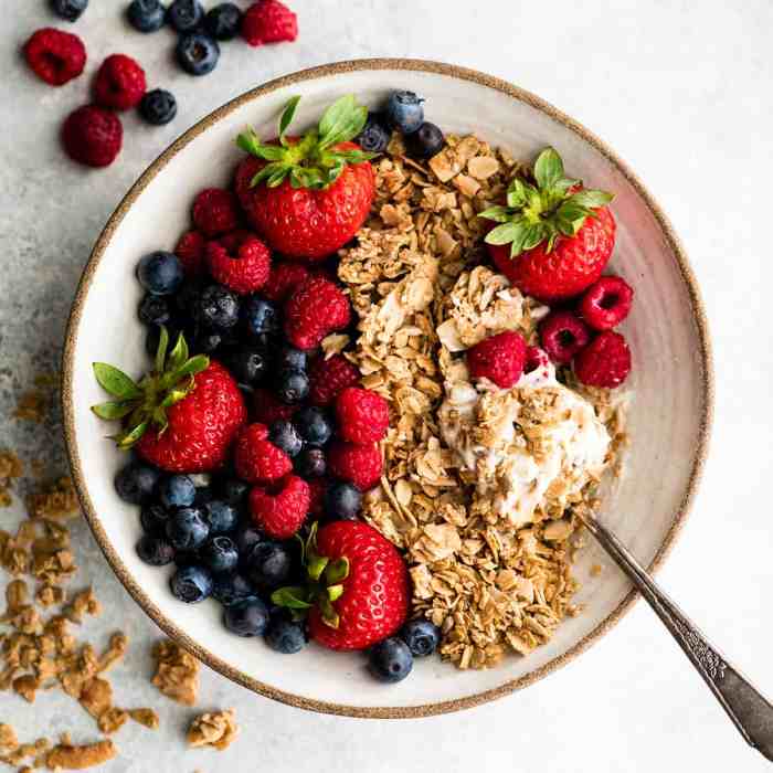 Homemade granola with ginger