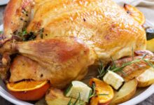 Orange herb roasted chicken