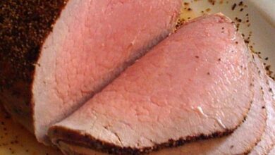 High temperature eye of round roast