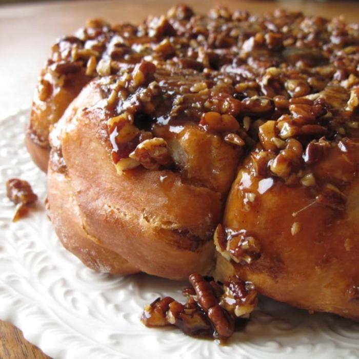 Overnight caramel pecan rolls