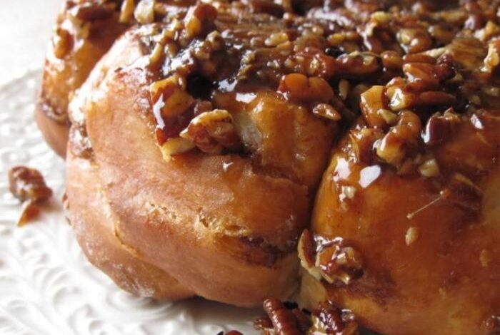 Overnight caramel pecan rolls