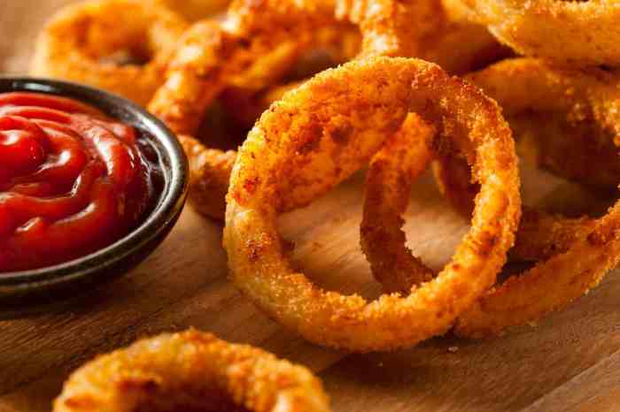 Old fashioned onion rings