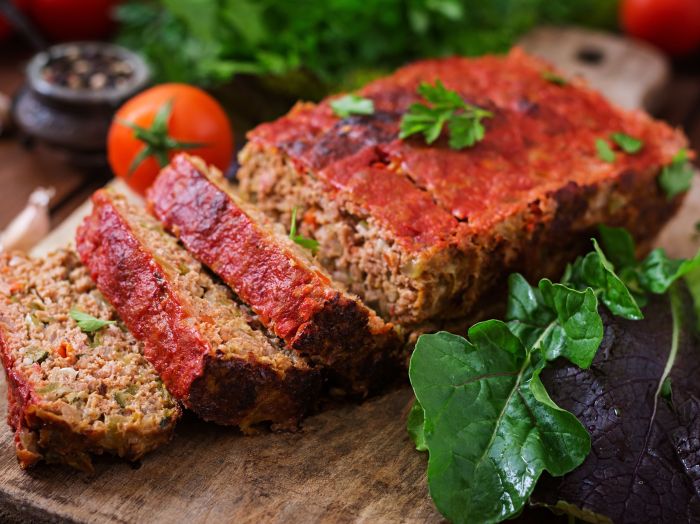 Low carb meatloaf with pork rinds