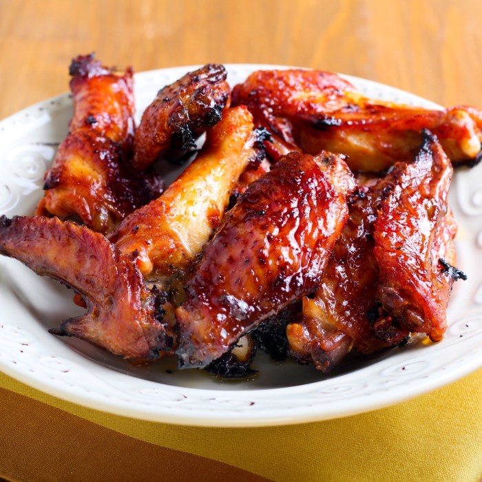 Honey garlic chicken wings