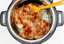 Pressure cooker barbeque chicken