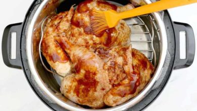 Pressure cooker barbeque chicken