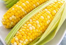 Baked corn on the cob