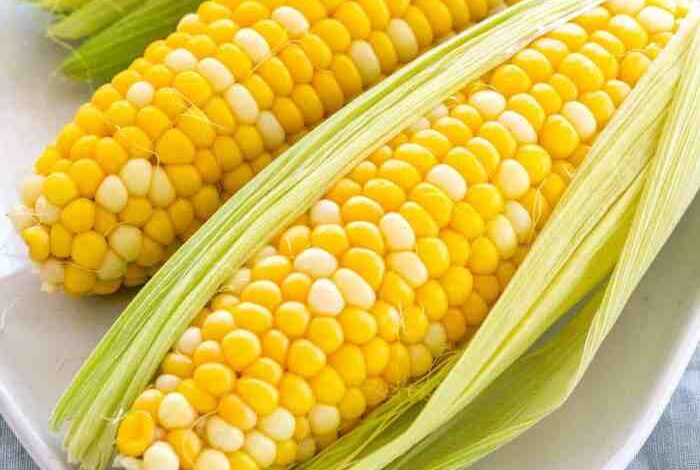 Baked corn on the cob