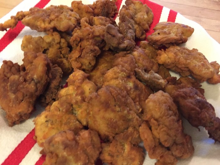 Southern fried chicken livers