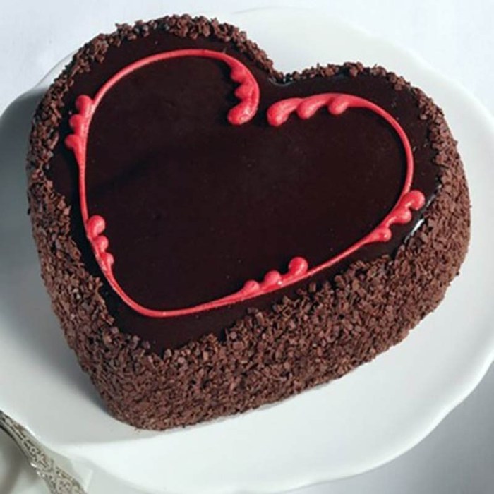 Easy heart shaped cake