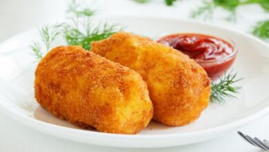 Cheese and potato rissoles