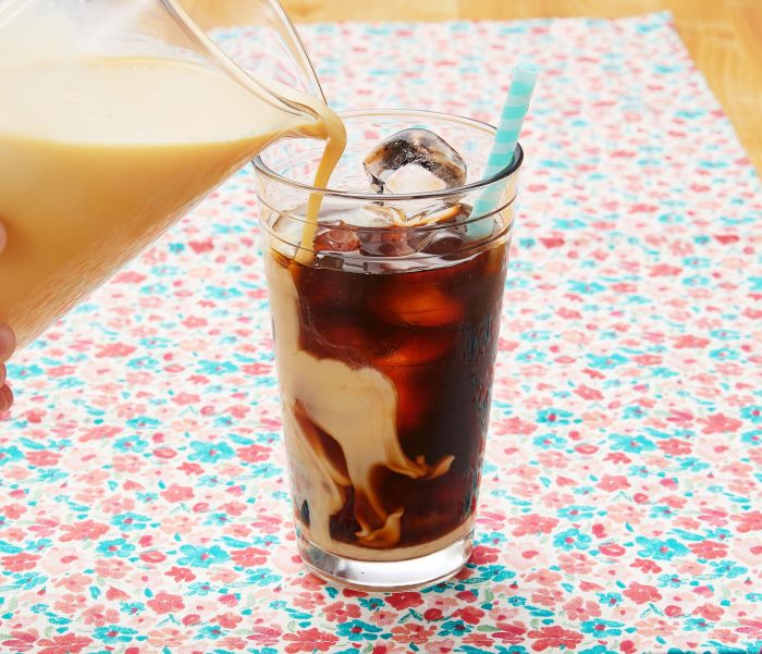 Delicious homemade iced coffee