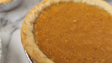 Mini sweet potato pumpkin pies