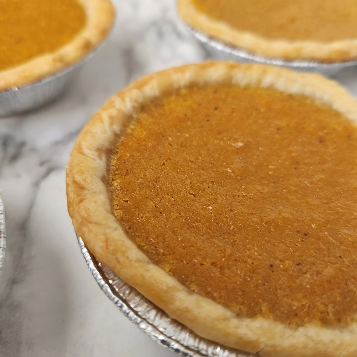 Mini sweet potato pumpkin pies