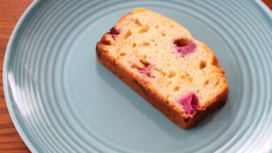 Rhubarb berry mini loaves