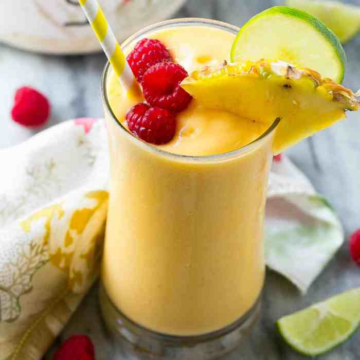 Tropical smoothie recipe fruit