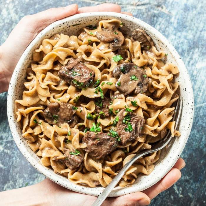 Beef stroganoff for instant pot