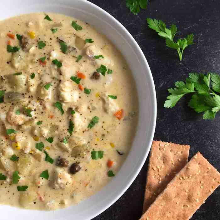 Instant pot seafood chowder