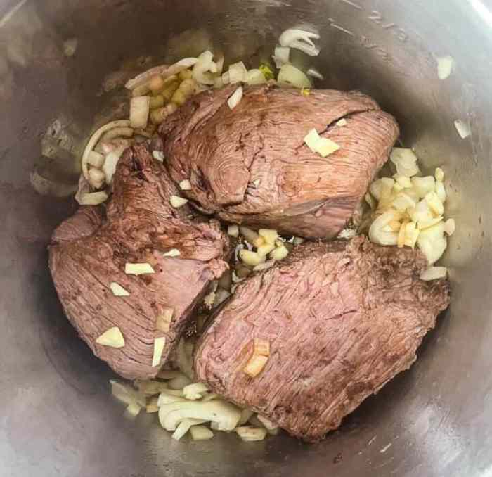 Instant pot venison pot roast