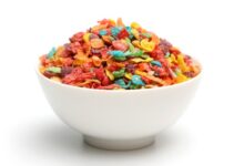 Cereal fruity pebbles