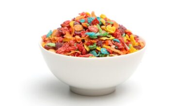 Cereal fruity pebbles