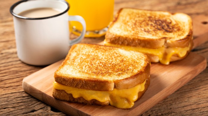 Perfectly crispy grilled cheese