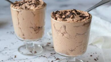 Irish cream chocolate mousse