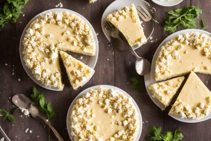 Italian cream cheese and ricotta cheesecake