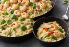 Italian shrimp and scallop risotto