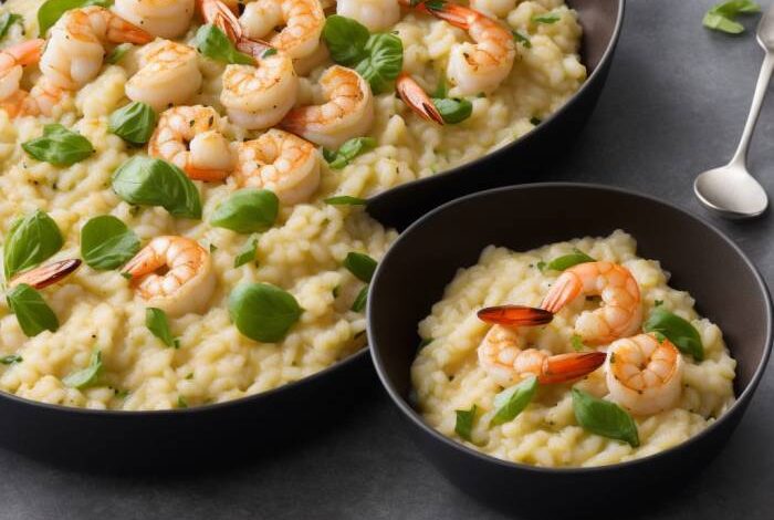 Italian shrimp and scallop risotto