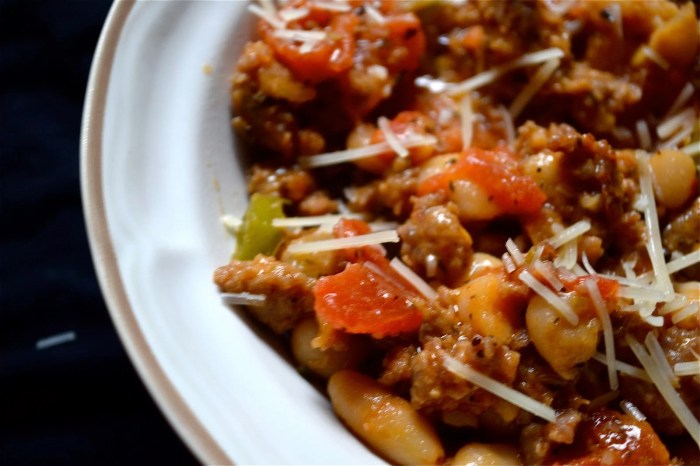 Italian white bean and sausage stew