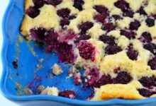 Baking mix blackberry cobbler