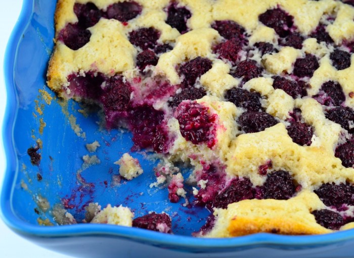 Baking mix blackberry cobbler