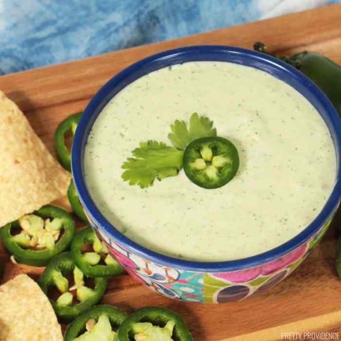 Jalapeno cilantro ranch dip