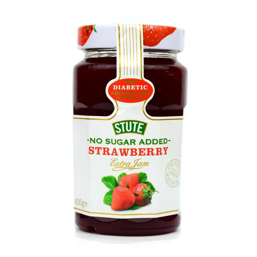 Low sugar no sugar strawberry jam